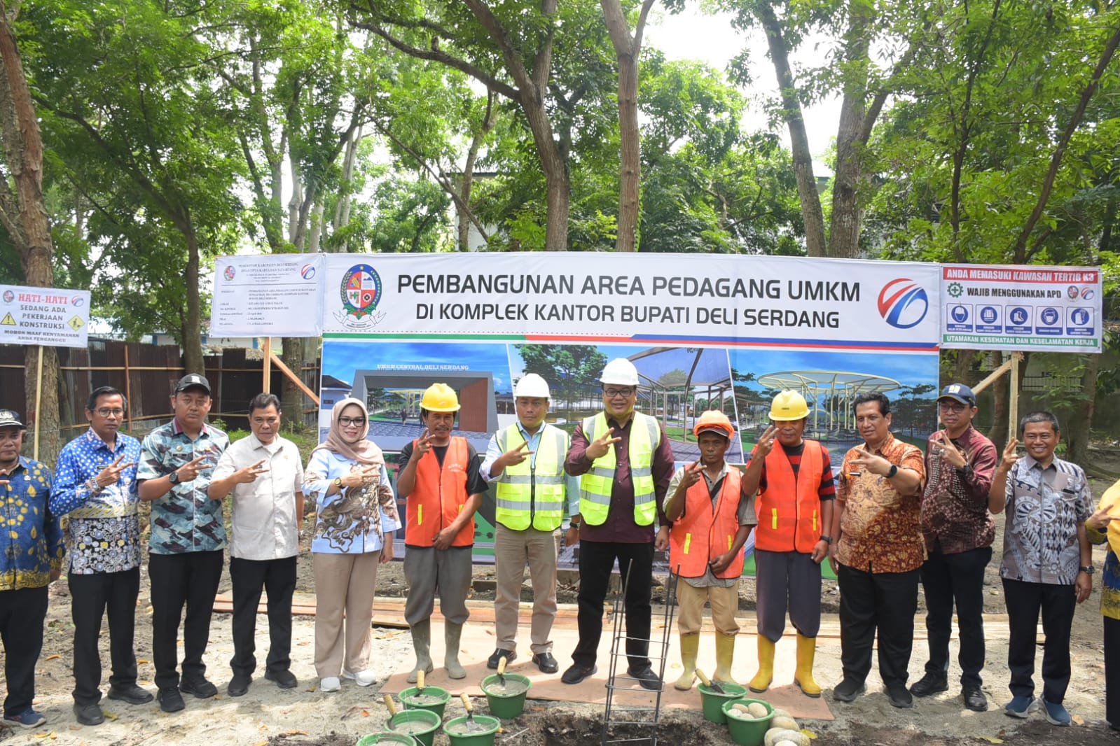 PEMBANGUNAN AREA UMKM DELISERDANG RESMI DIMULAI – TARGET NAIK KELAS USAHA DAN BUAT LAPANGAN KERJA
