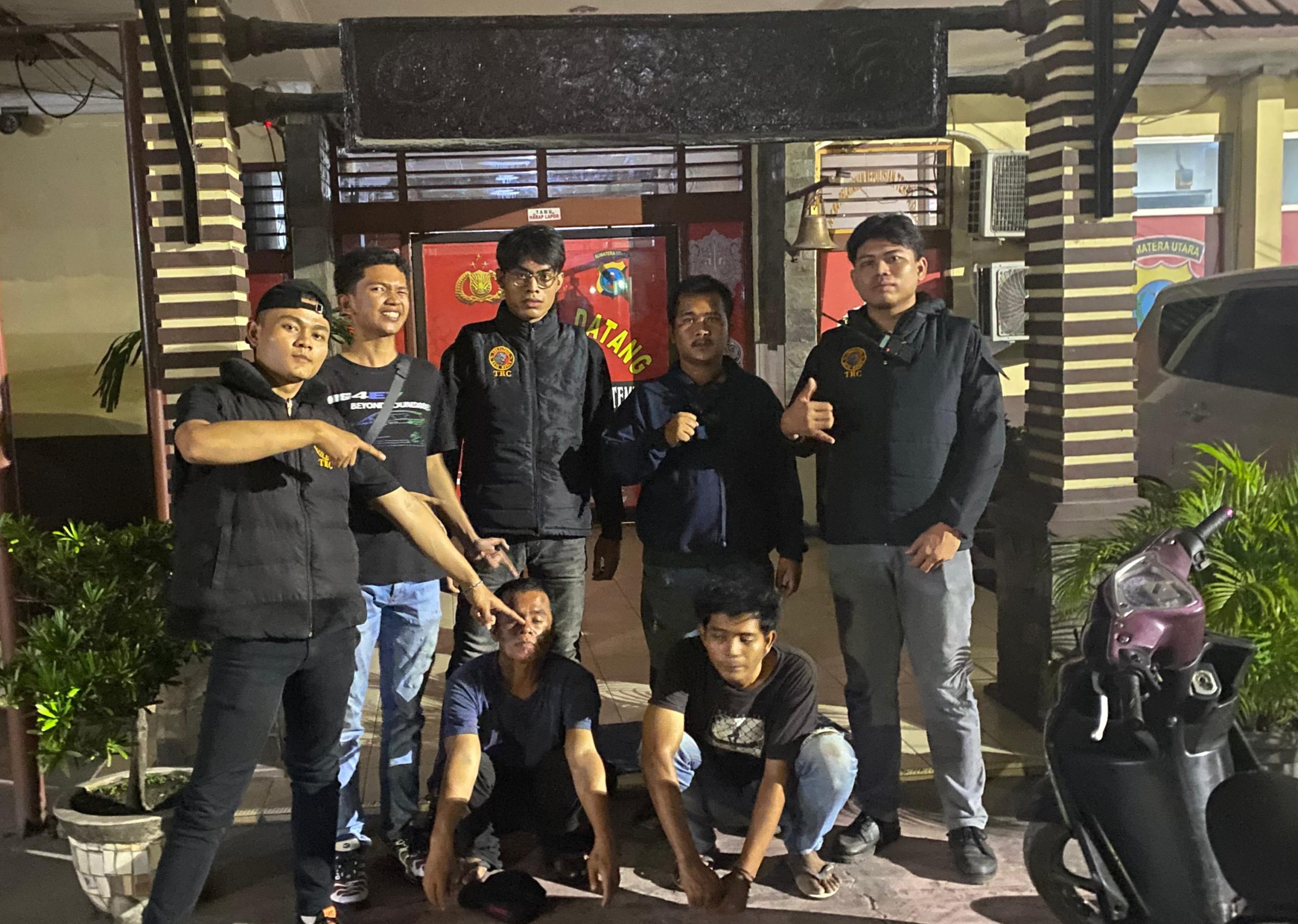 Tim Reaksi Cepat Kota Medan Berhasil Mengamankan 2 Begal Di Jalan Mandala By Pass.