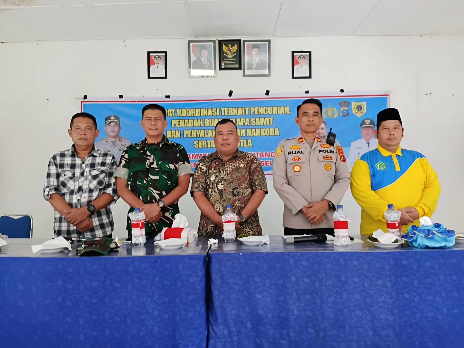 Rapat Koordinasi di Silangkitang, Kapolsek Ajak Pemilik RAM dan Penampung Sawit Tolak Buah Hasil Curian.