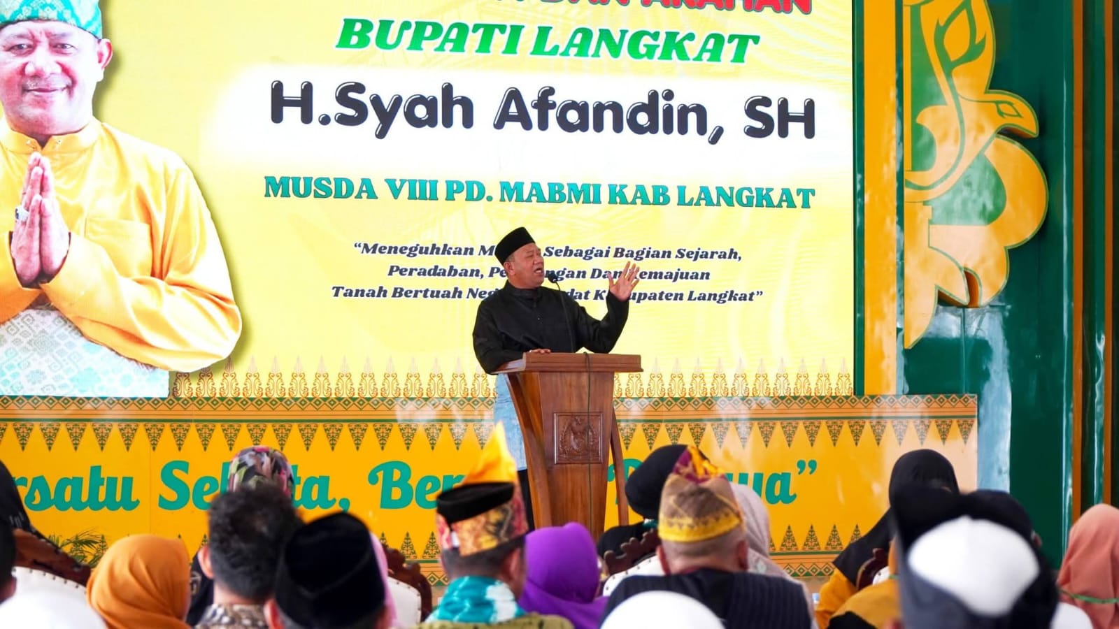Syah Afandin Buka MUSDA VIII MABMI Langkat, Tegaskan Komitmen Jaga Marwah Budaya Melayu.