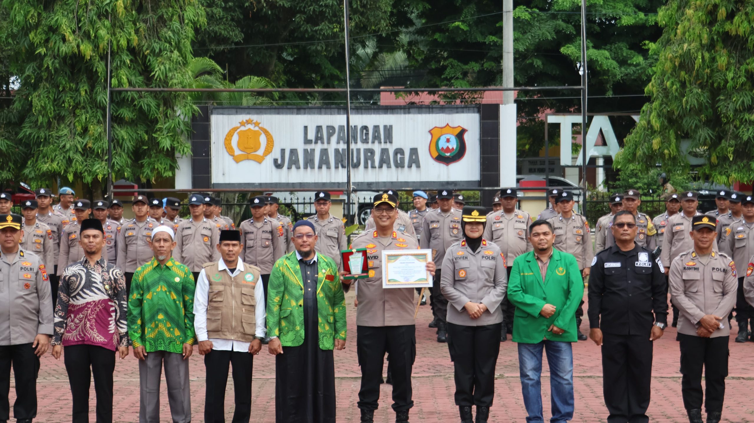 Kapolres Langkat Terima Penghargaan Dari Syarikat Islam, Wujud Sinergi Polri Dan Ulama Menjaga Kamtibmas.