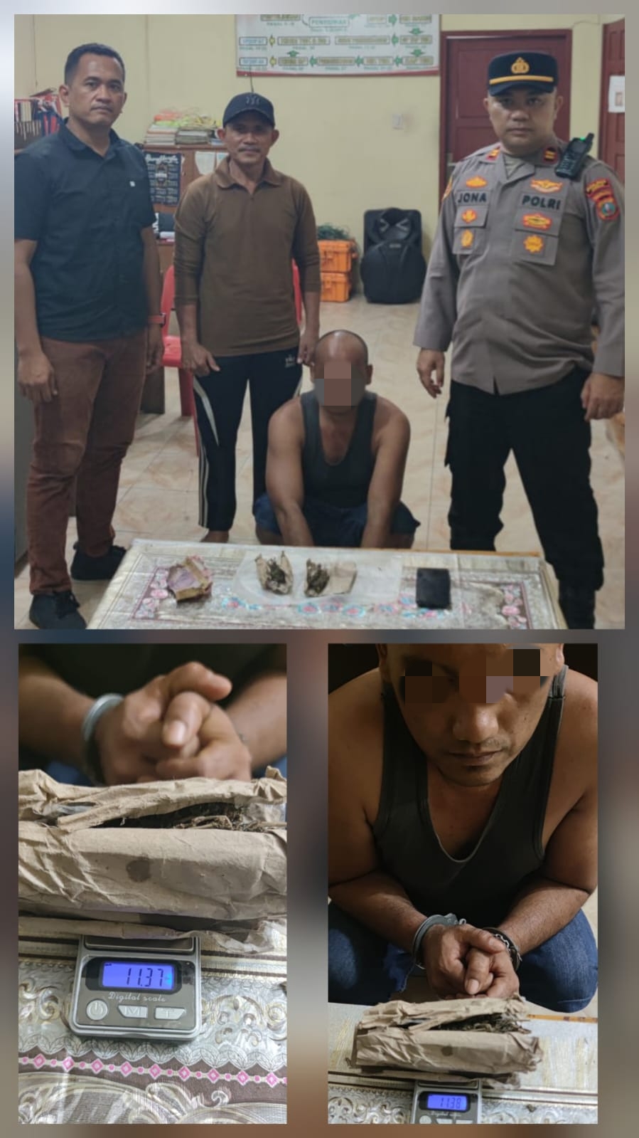 Gerak Cepat Polsek Gebang Ungkap Peredaran Ganja, Satu Pelaku Berhasil Diamankan.