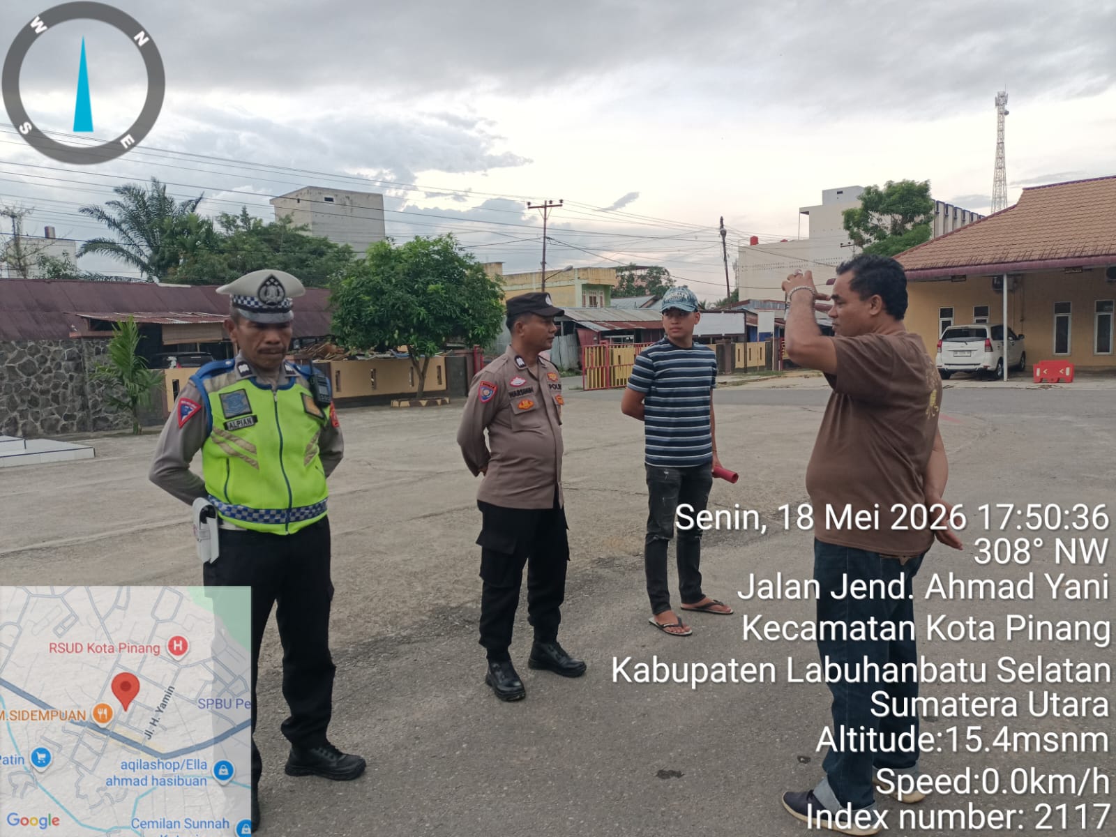 Respon Cepat Keluhan Warga, Polsek Kotapinang Gelar GSN di Kampung Banjar II.