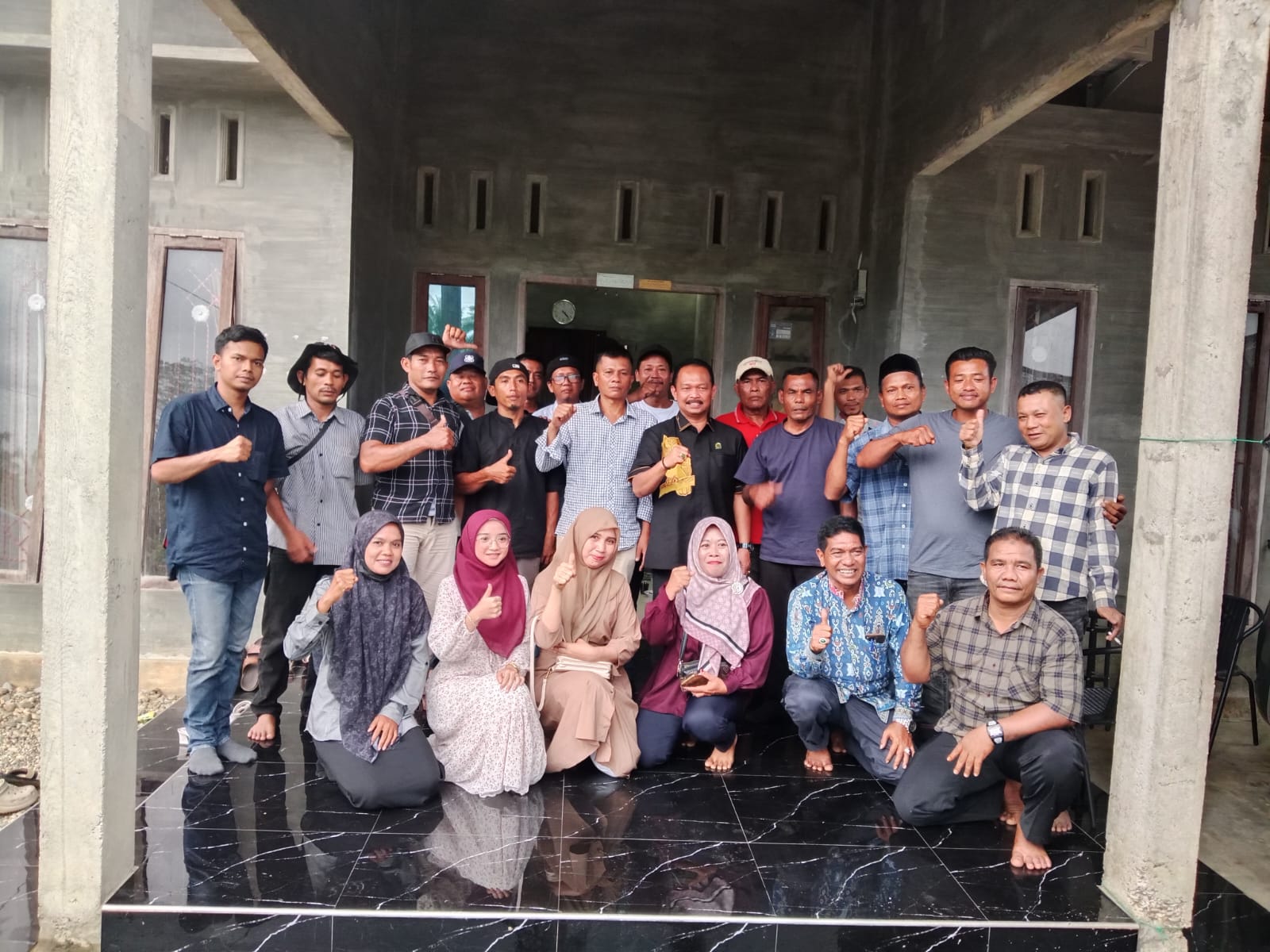 Pengurus DPD Partai Aceh Aceh Tamiang Kukuhkan DPC Kecamatan Kejuruan Muda.
