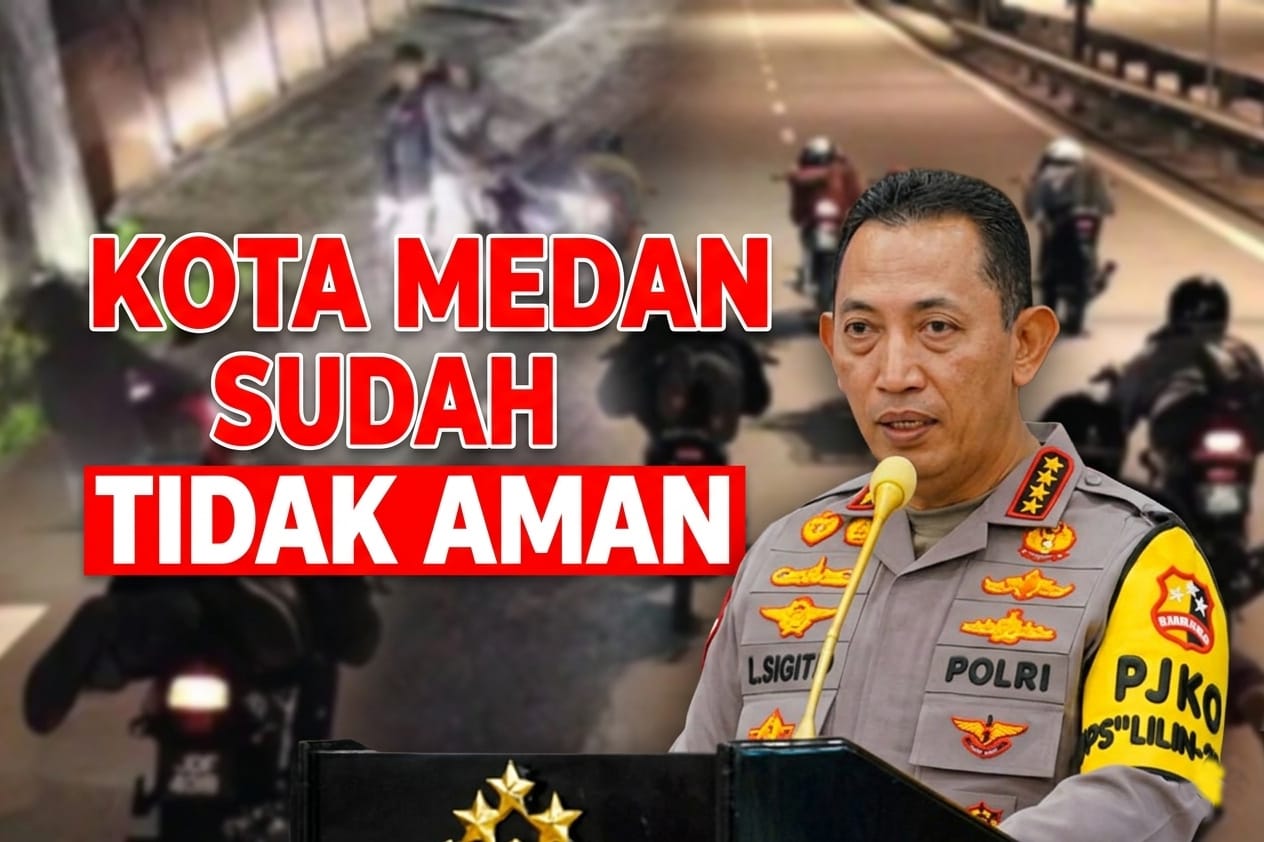 Kapolri Diminta Evaluasi Kinerja Kapolrestabes Medan, Warga Soroti Maraknya Begal Dan Geng Motor.