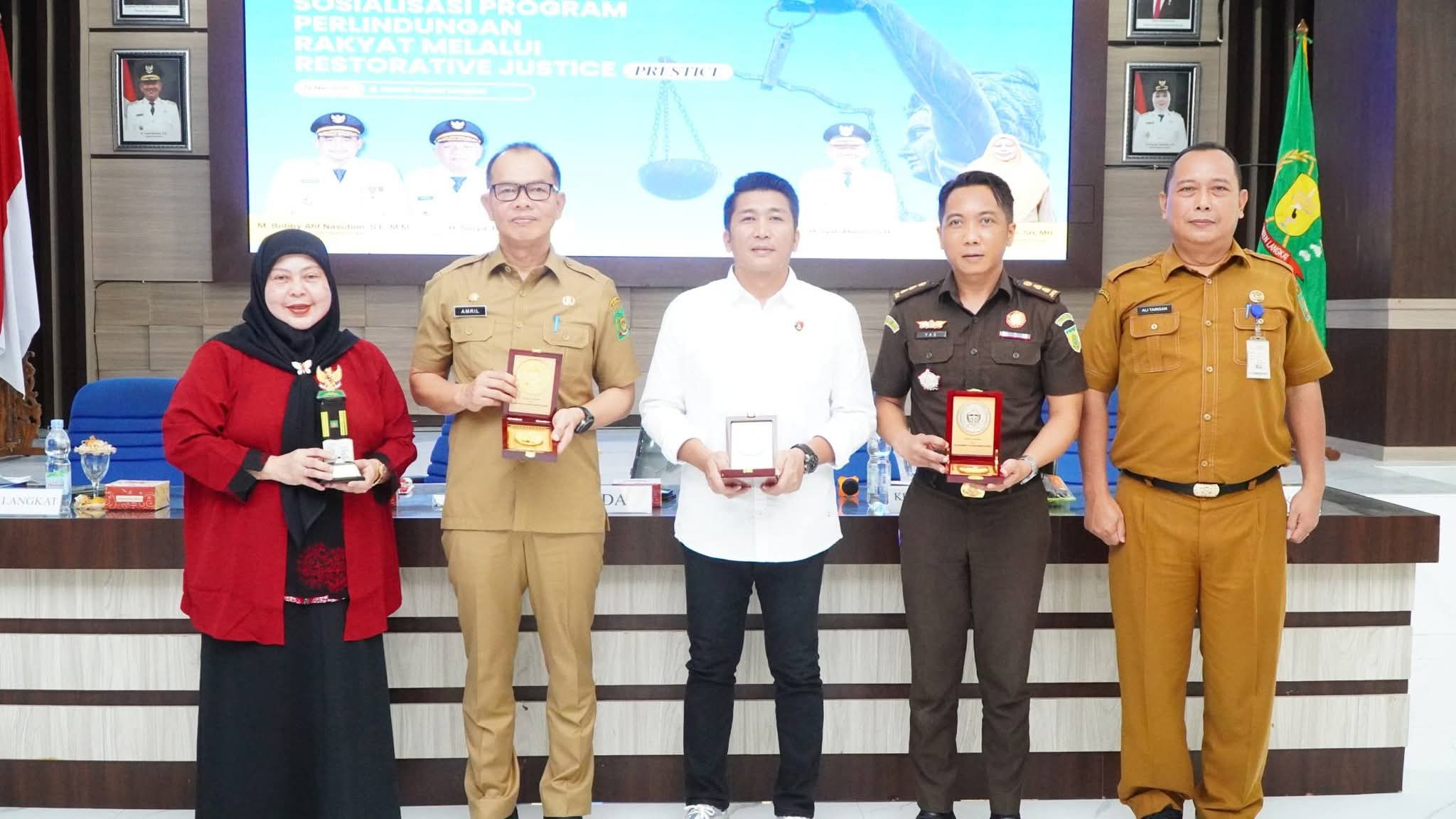 Bupati Langkat Dukung PERSTICE, Dorong Penyelesaian Hukum Humanis di Langkat.