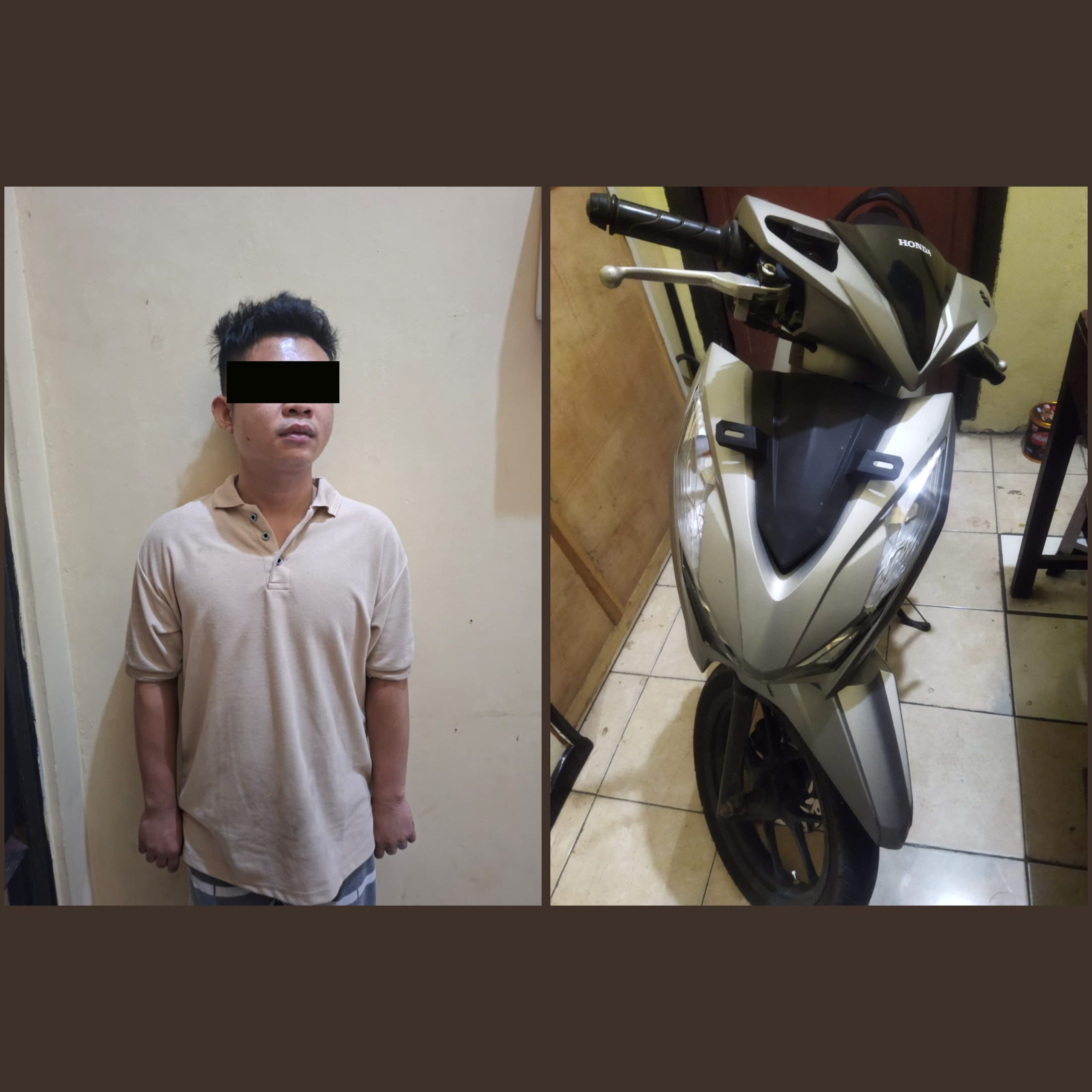 Kanit Bripka Bahrun Ilmi Pimpin Tim Tekab 308 Polsek Tegineneng Ringkus Pelaku Curat Yang Terekam CCTV.