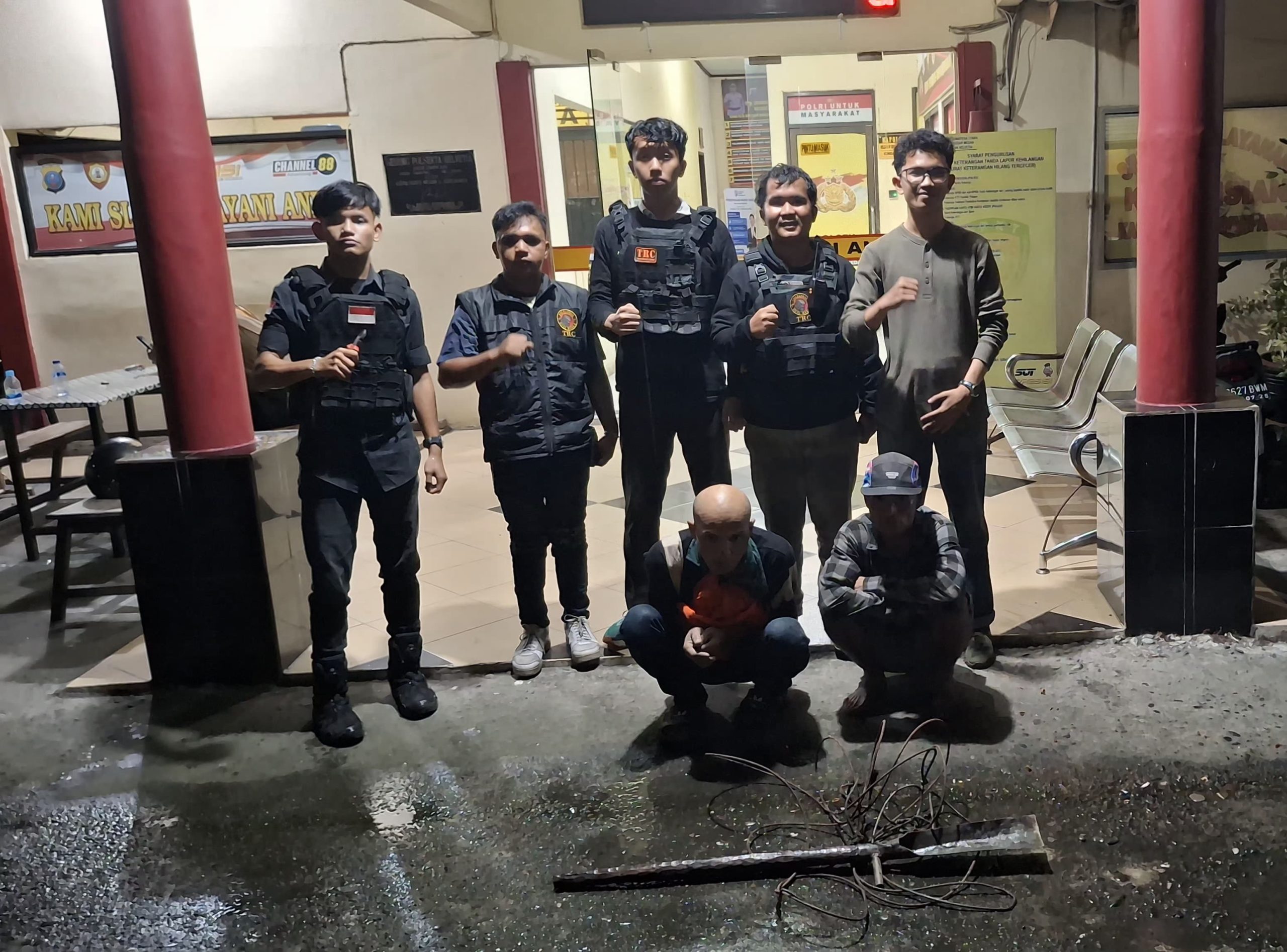 Tim Reaksi Cepat Kota Medan Berhasil Mengamankan 2 Rayap Kabel Di Jalan Persatuan Helvetia.
