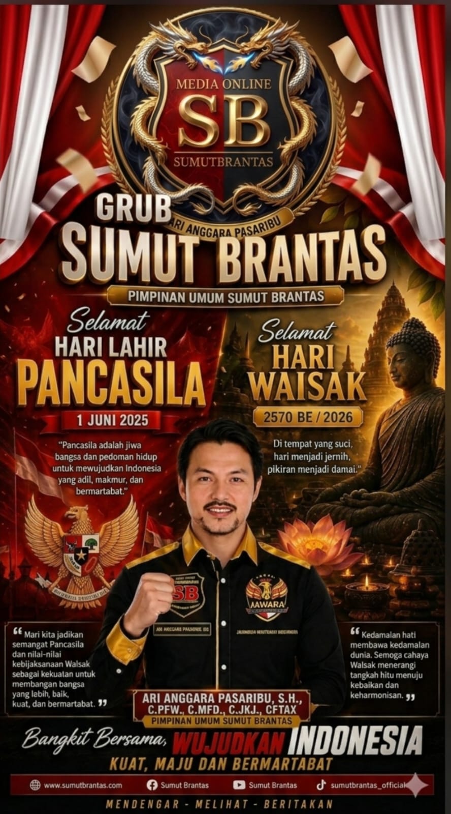 Hari Lahir Pancasila 1 Juni 2026: Media Pers dan Jurnalis sebagai Pilar Bangsa dalam di Menjaga Nilai-Nilai Kebangsaan.