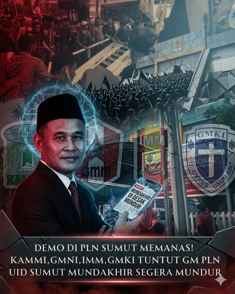 Gerakan Cipayung Plus Sumut Desak Evaluasi Total PLN, Soroti Blackout dan Dugaan Korupsi.