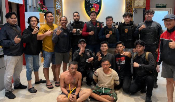 Viral Di Sosial Media 2 Preman Memukul Dan Menganiaya Ibu Hamil Dan Suaminya, Tim Resmob Dan JCS Polrestabes Medan Bersama Tim Reaksi Cepat Kota Medan Berhasil Menangkap 2 Pelaku Di Daerah Tembung.
