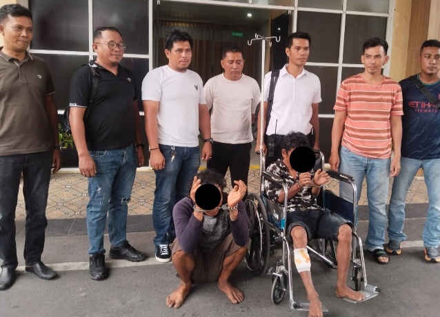 Viral, Polsek Medan Kota Tangkap 2 Residivis Maling Laptop, 1 Ditembak.