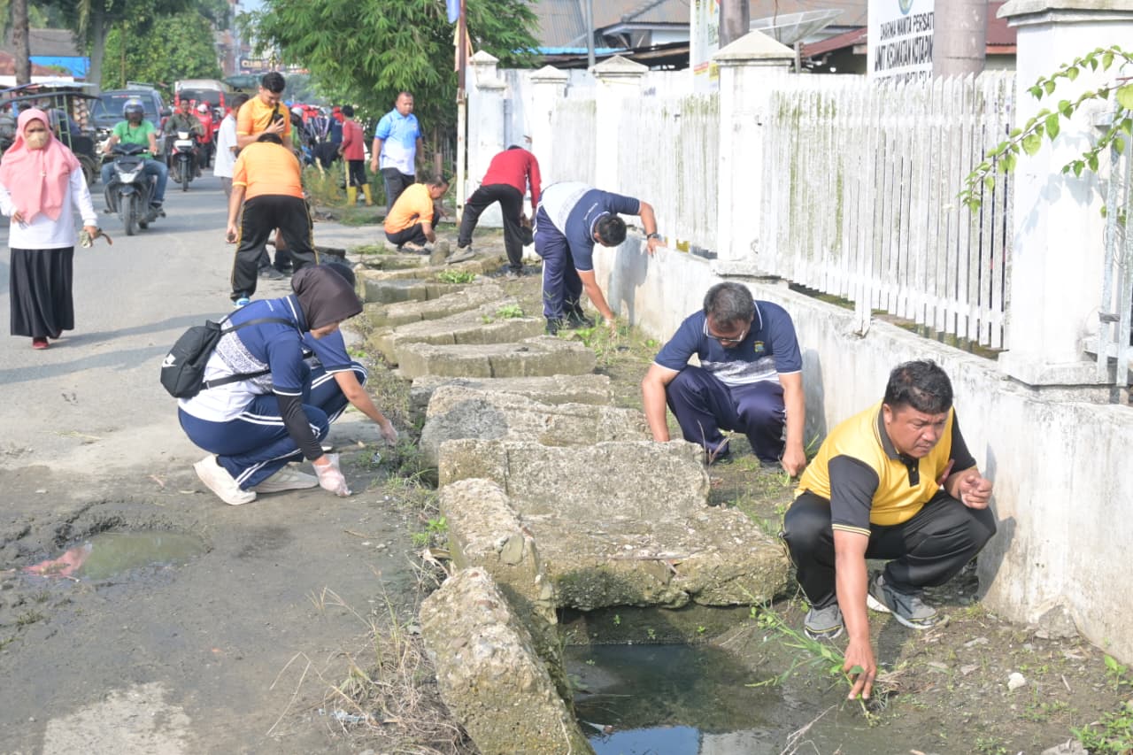 Sambut HUT Bhayangkara Ke 80 Tahun 2026, Sat Reskrim Polres Labusel Gelar Aksi Indonesia Asri di Kotapinang.