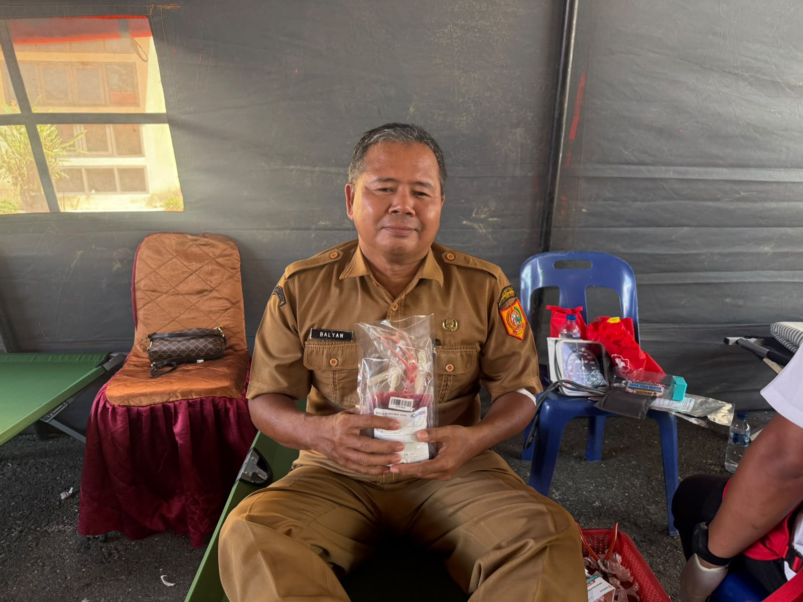 Sambut HUT Bhayangkara ke 80, Polres Labusel Gelar Bakti Kesehatan dan Donor Darah Peduli Kesehatan.