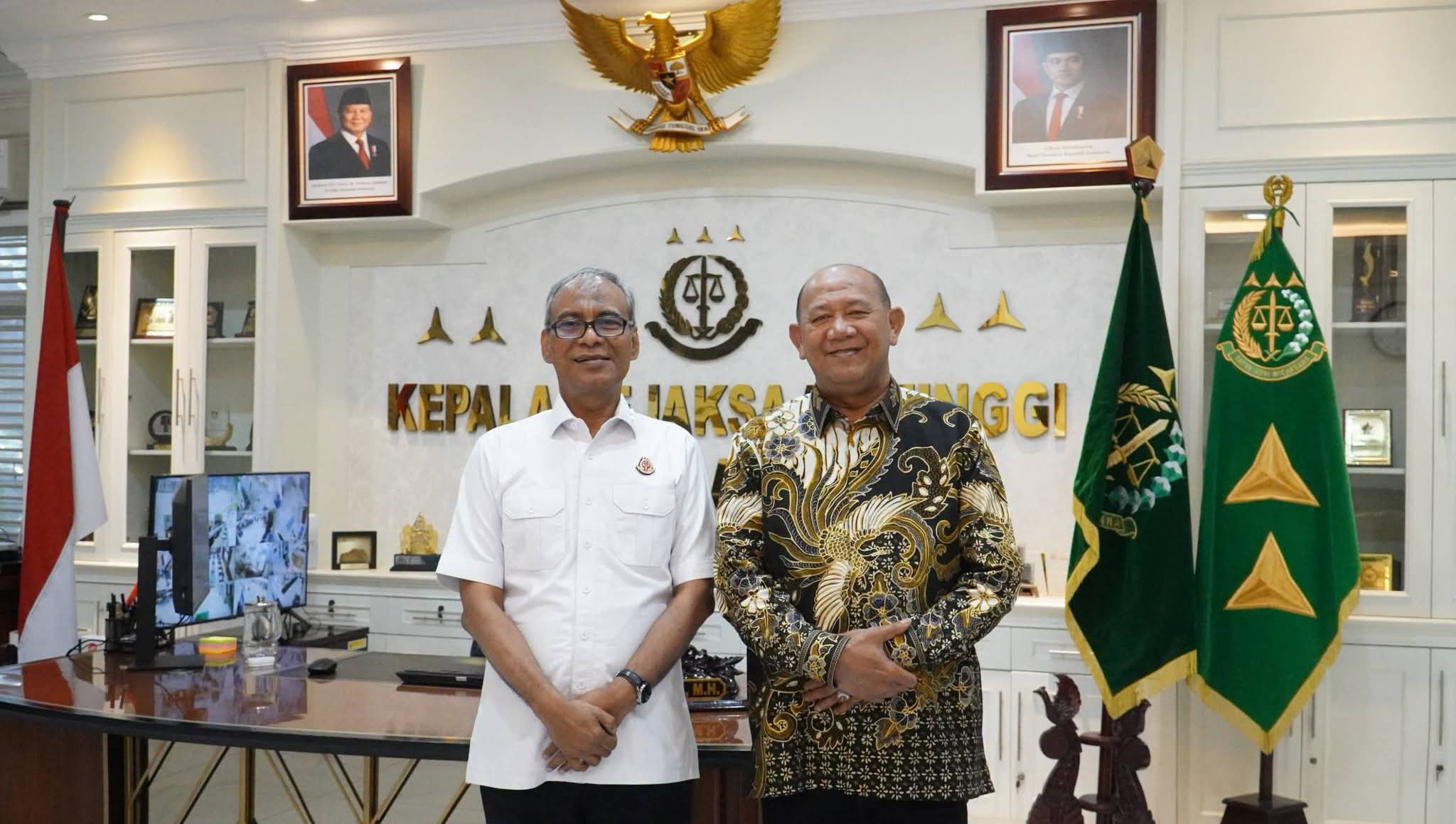 Syah Afandin Perkuat Sinergi Dengan Kajati Sumut Wujudkan Pemerintahan Bersih.