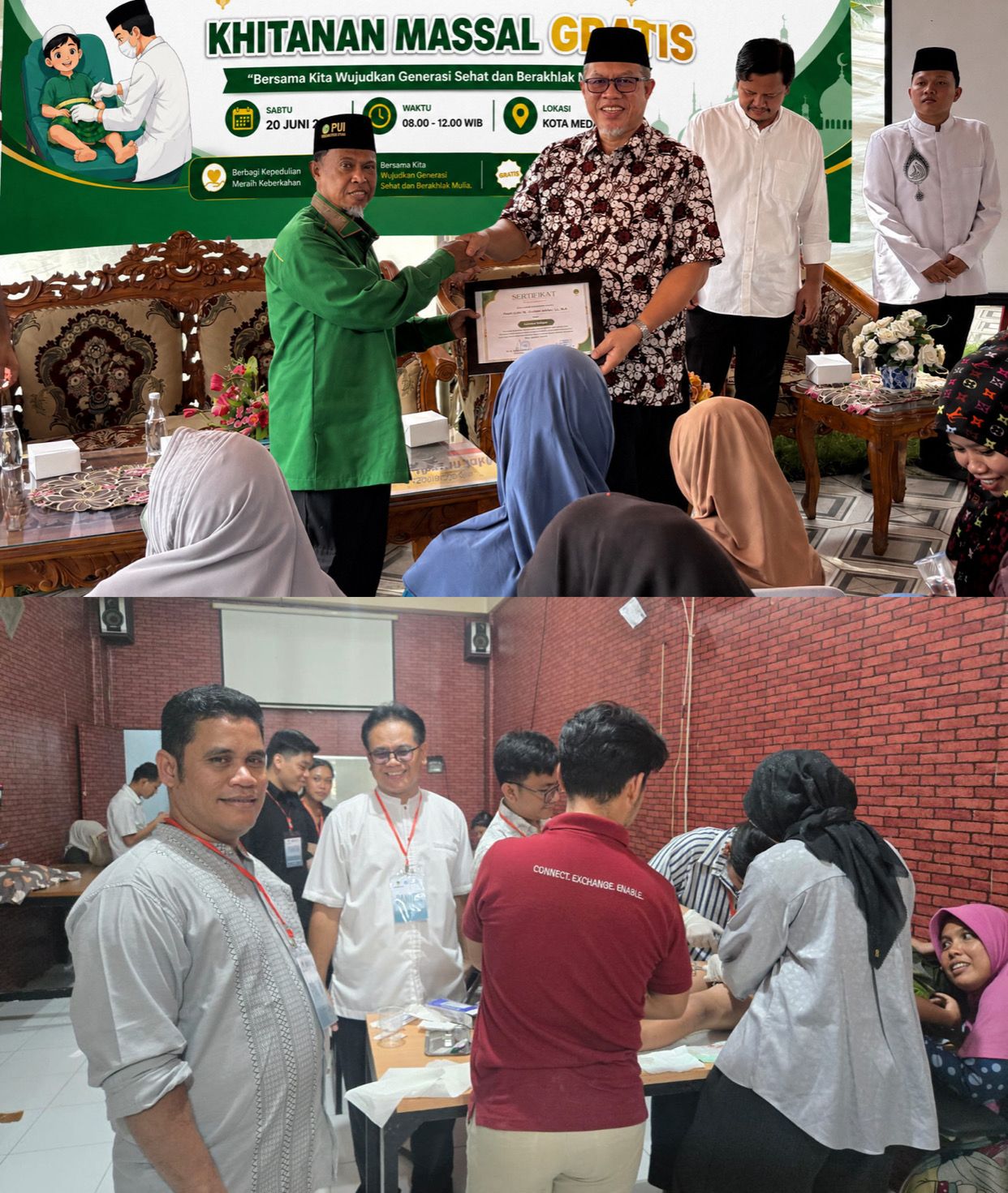Usman Jakfar Apresiasi Khitanan Massal Gratis DPW PUI Sumut, Wujud Nyata Pelayanan dan Kepedulian Umat.