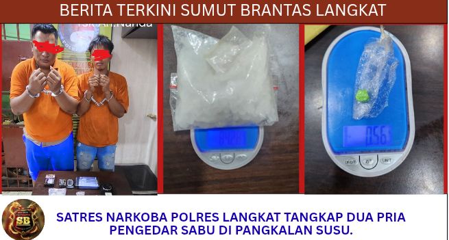 Satres Narkoba Polres Langkat Tangkap Dua Pria Pengedar Sabu Di Pangkalan Susu