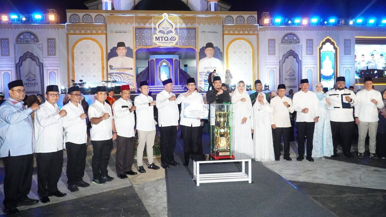 Visi Religius Syah Afandin Bawa Langkat Jadi Juara II MTQ Se-Sumut.