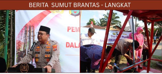 Hari Bhayangkara ke-80, Polres langkat Bangun Sumur Bor untuk Warga Padang Tualang.