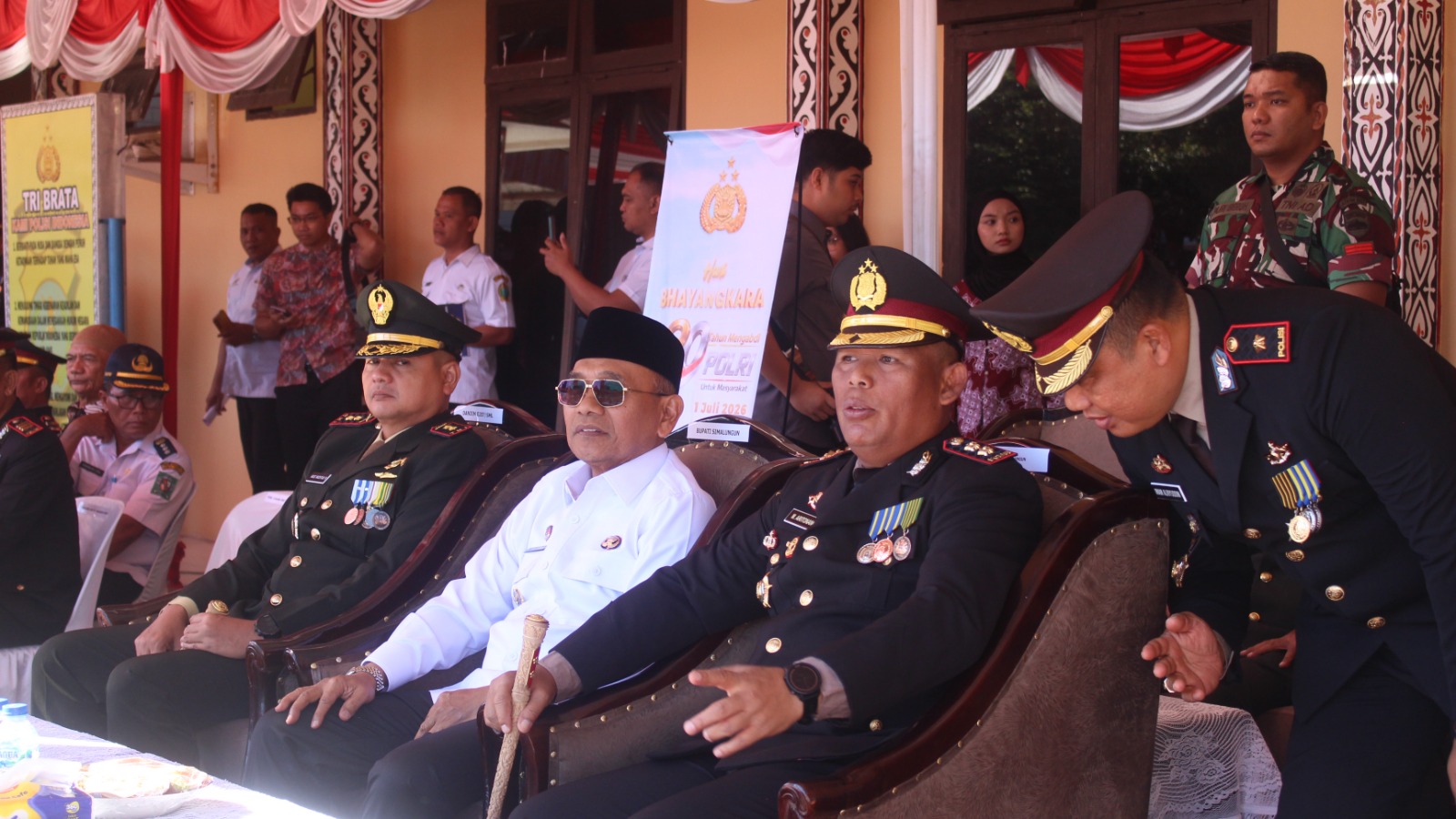 Puncak HUT Bhayangkara ke-80, Kapolres Simalungun Pimpin Upacara Khidmat dengan Dihadiri Bupati dan Forkopimda.