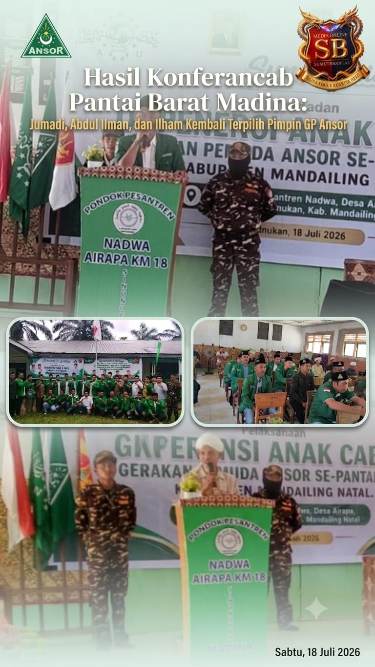 Jumadi Kembali Terpilih Pimpin PAC GP Ansor Sinunukan, Konferancab GP Ansor Se-Pantai Barat Berlangsung Sukses.
