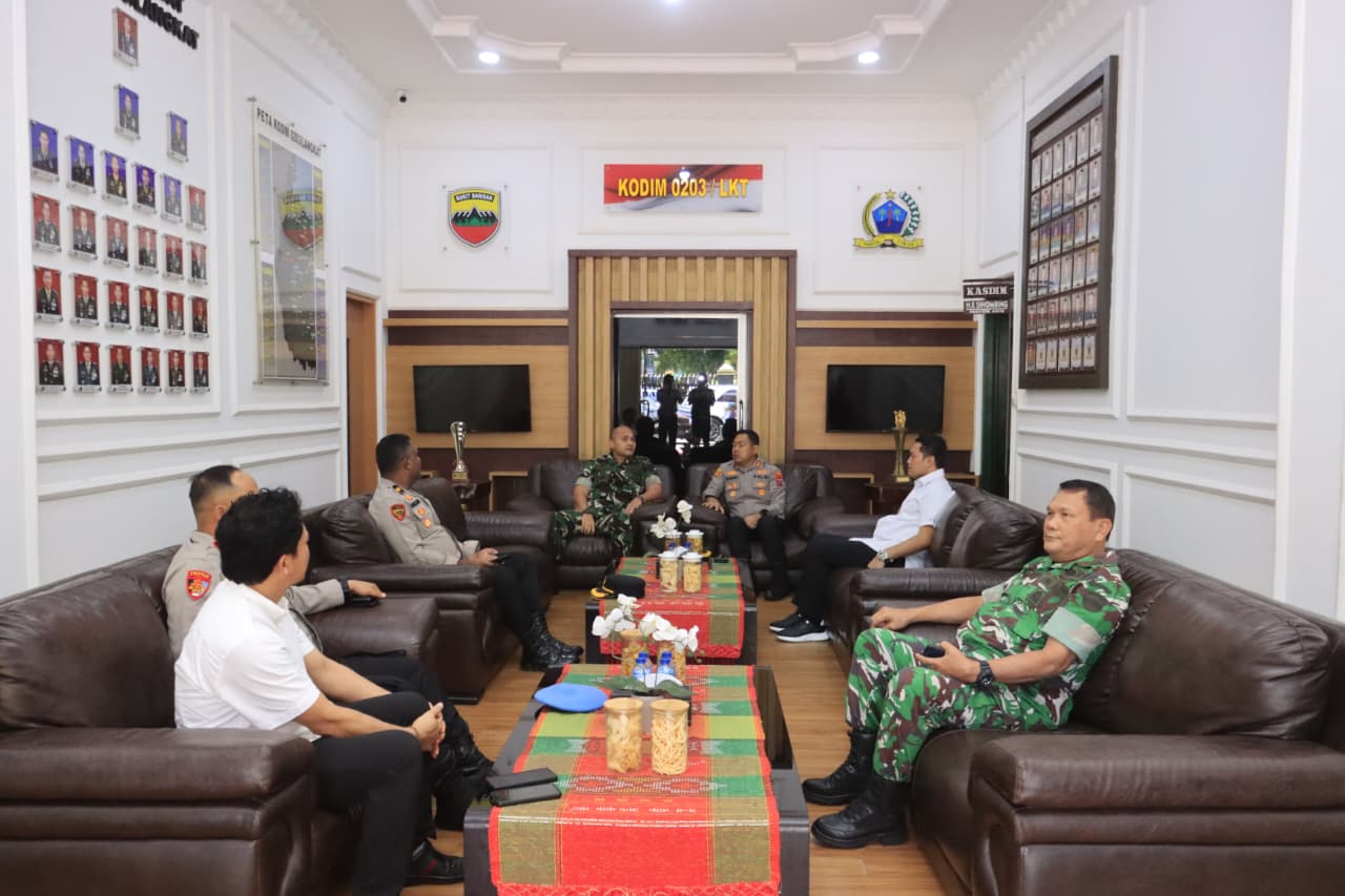 Perkuat Sinergi TNI-Polri, Kapolres Langkat Silaturahmi dengan Dandim 0203/Langkat.