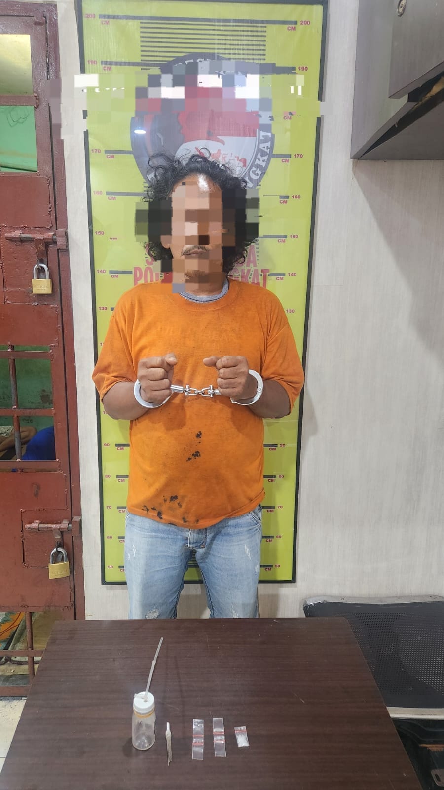 GerCep! Sat Narkoba Polres Langkat Grebek Sarang Narkoba, Hingga Bakar Gubuk dan Ciduk Satu Tersangka.