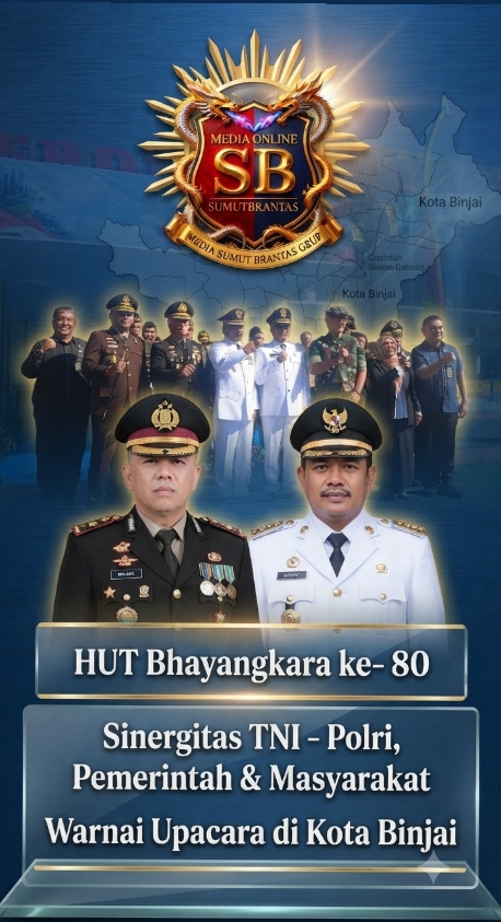 HUT Bhayangkara ke-80, Sinergitas TNI-Polri, Pemerintah, dan Masyarakat Warnai Upacara di Kota Binjai