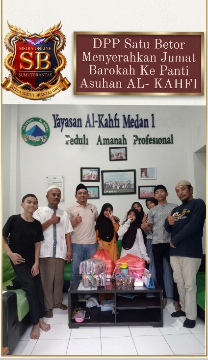 DPP SATU BETOR MENYERAHKAN JUMAT BAROKAH KE PANTI ASUHAN AL-KAHFI
