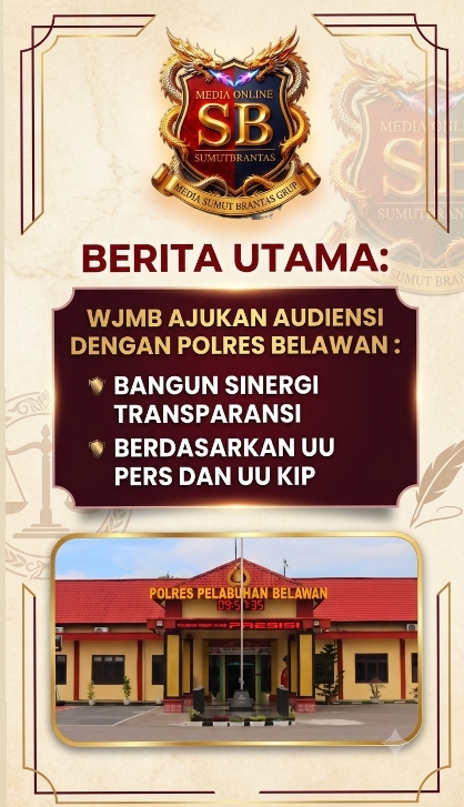 WJMB AJUKAN AUDIENSI DENGAN POLRES BELAWAN: BANGUN SINERGI TRANSPARANSI BERDASARKAN UU PERS DAN UU KIP