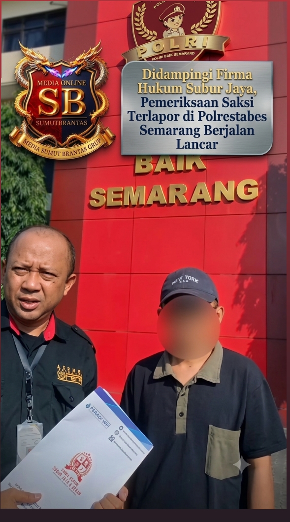 Eko Affandy SE SH (Firma Hukum Subur Jaya–FERADI WPI) Dampingi Pemeriksaan Saksi di SatResKrim Poltestabes Semarang