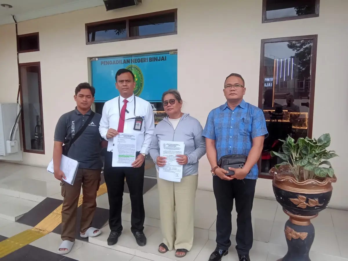 Kuasa Hukum Pertanyakan Proses Aanmaning PN Binjai, Sebut Objek Tanah Masih Berperkara di Polda Sumut.