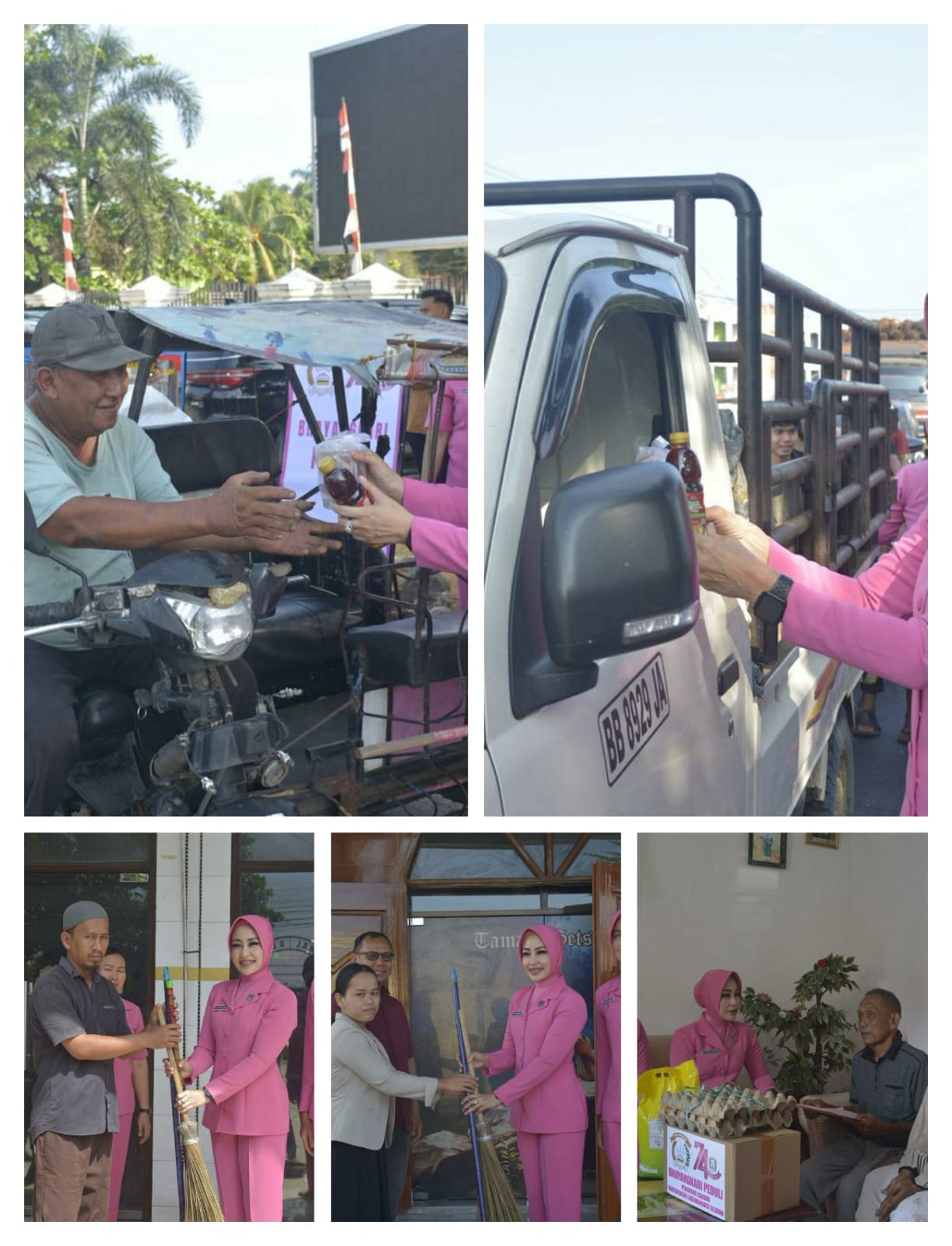 Semangat Berbagi di HKGB ke-74 dan HUT Polwan ke-78, Polres Labusel dan Bhayangkari Gelar Baksos, Bakti Religi dan Anjangsana.