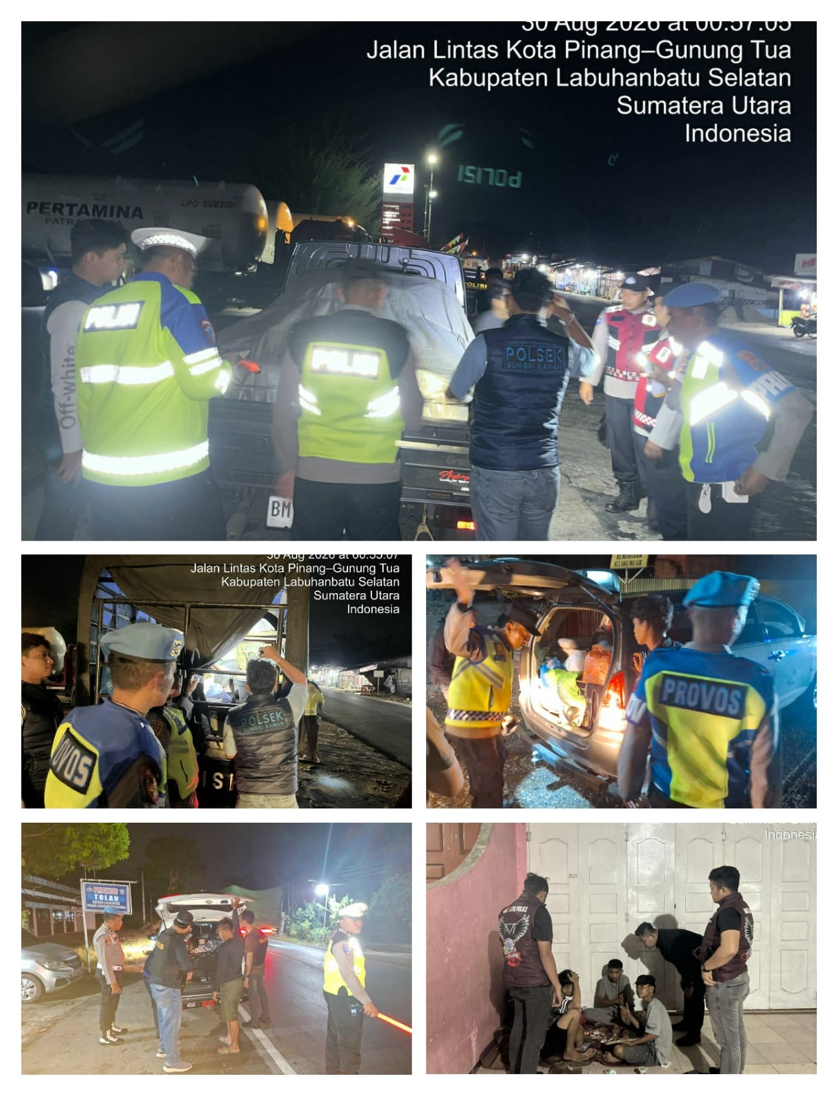 Polri Untuk Masyarakat, Polres Labusel dan Polsek Jajaran Gelar KRYD dan Razia Serentak Persempit Ruang Gerak Kejahatan.