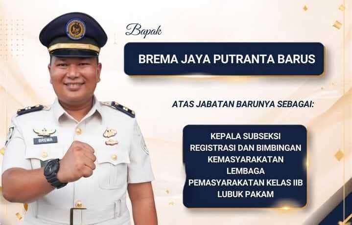 Kepala KPR Rutan Sidikalang Brema Jaya Barus Terlapor Dugaan Pemerasan Rp280 Juta Dimutasi.