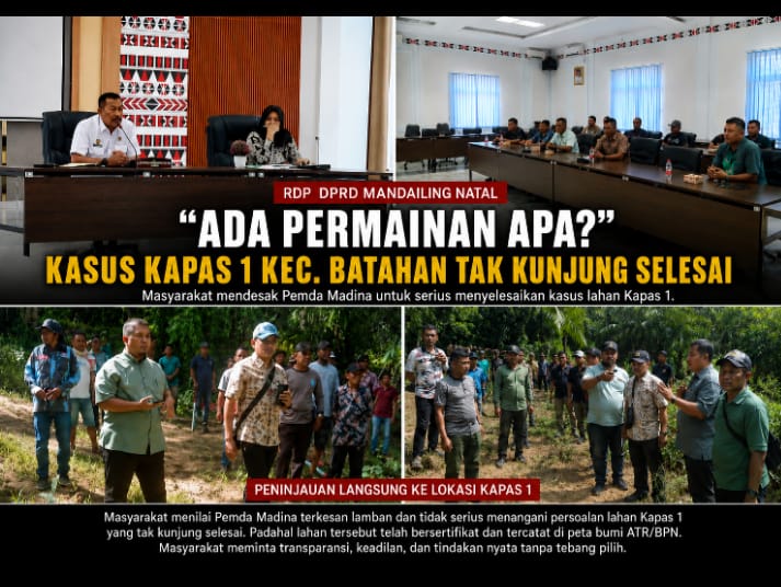 BOSAN DENGAN JANJI PEMERINTAH MADINA, MASYARAKAT MINTA KUD BKM SEGERA KUASAI KEMBALI LAHAN U2.