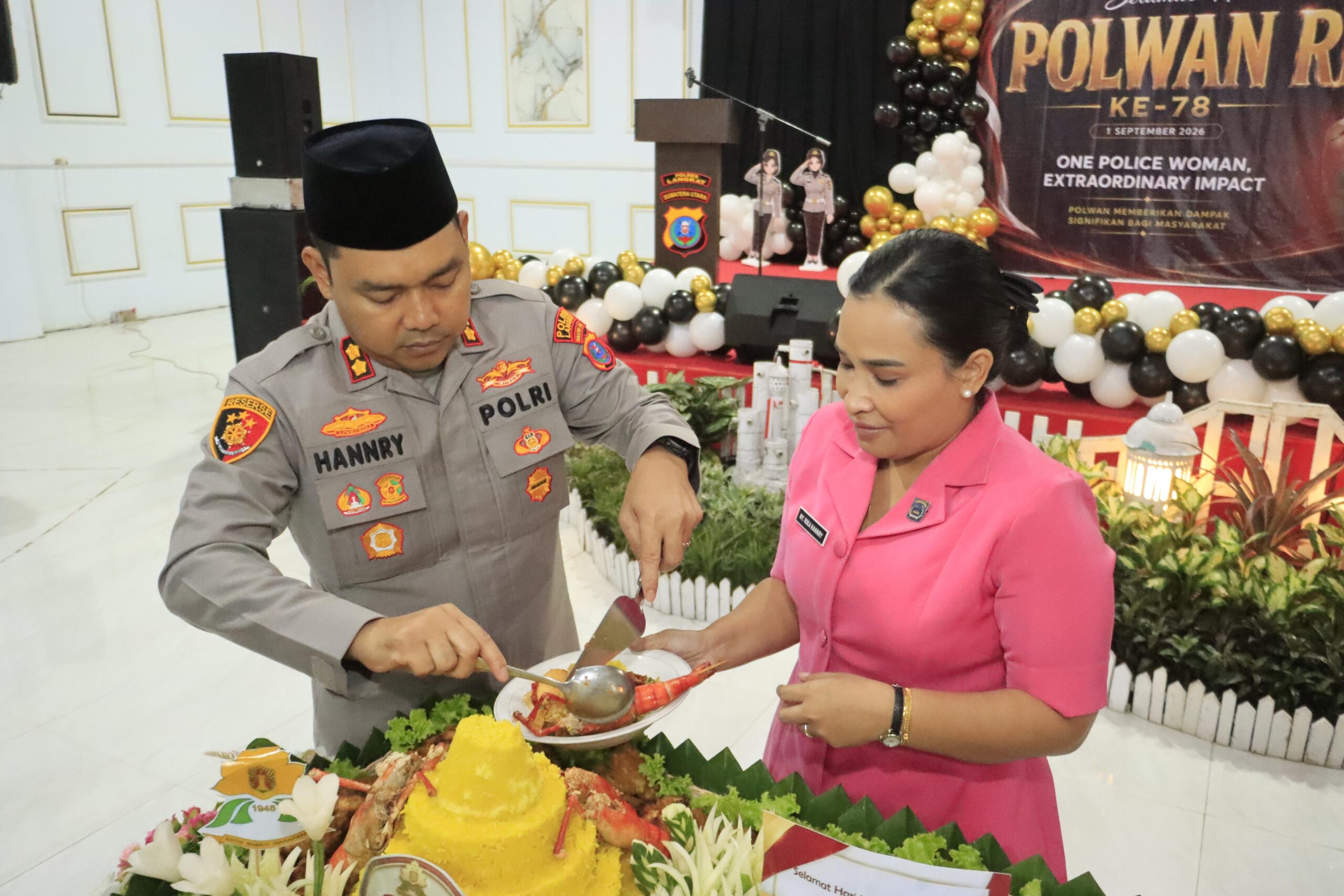 Syukuran HUT Polwan ke-78, Kapolres Langkat Apresiasi Dedikasi Srikandi Polri.