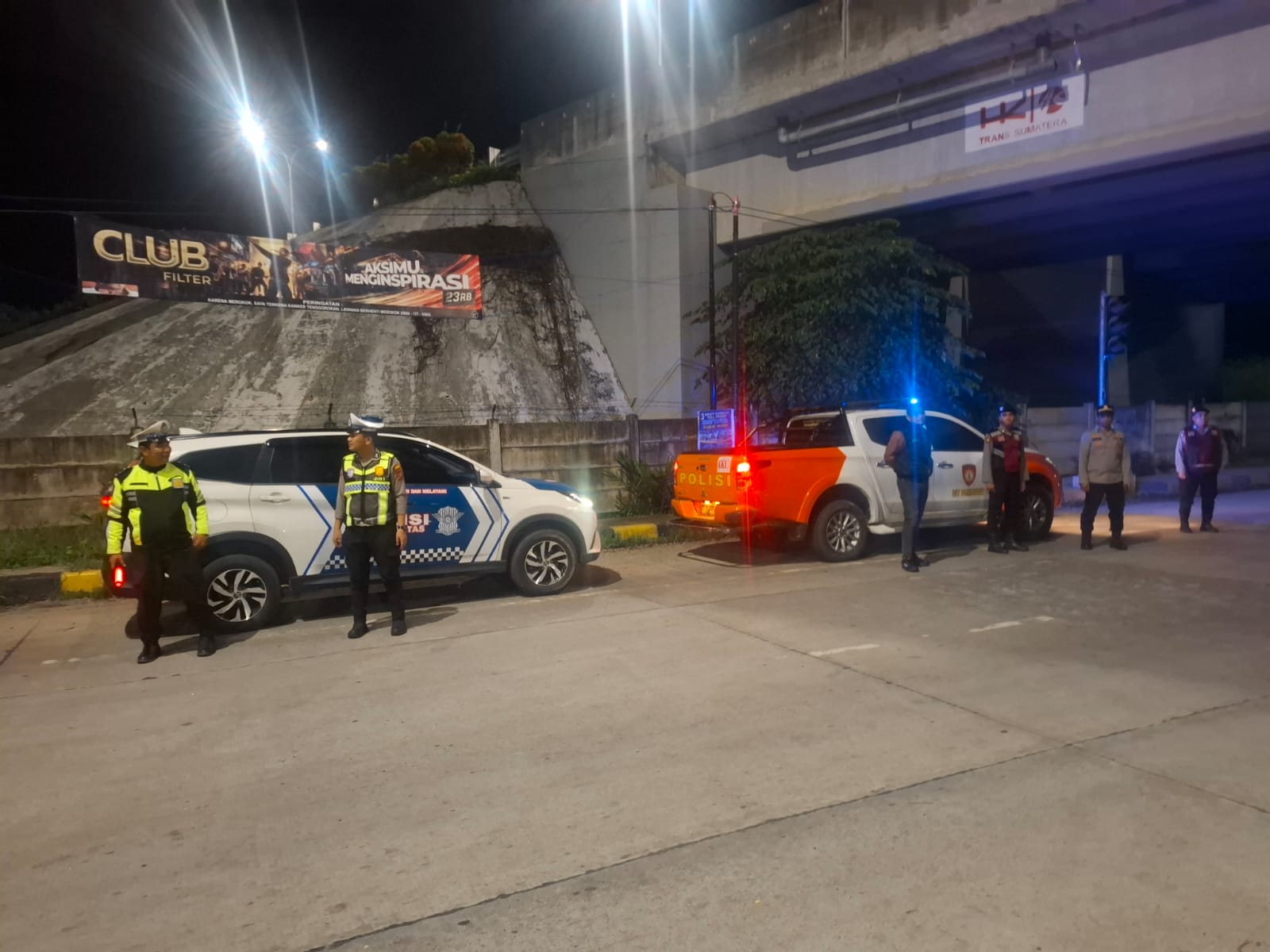 Antisipasi Aksi Balap Liar Premanisme dan Knalpot Brong,Tim UKL Polres Langkat Laksanakan Patroli Malam.