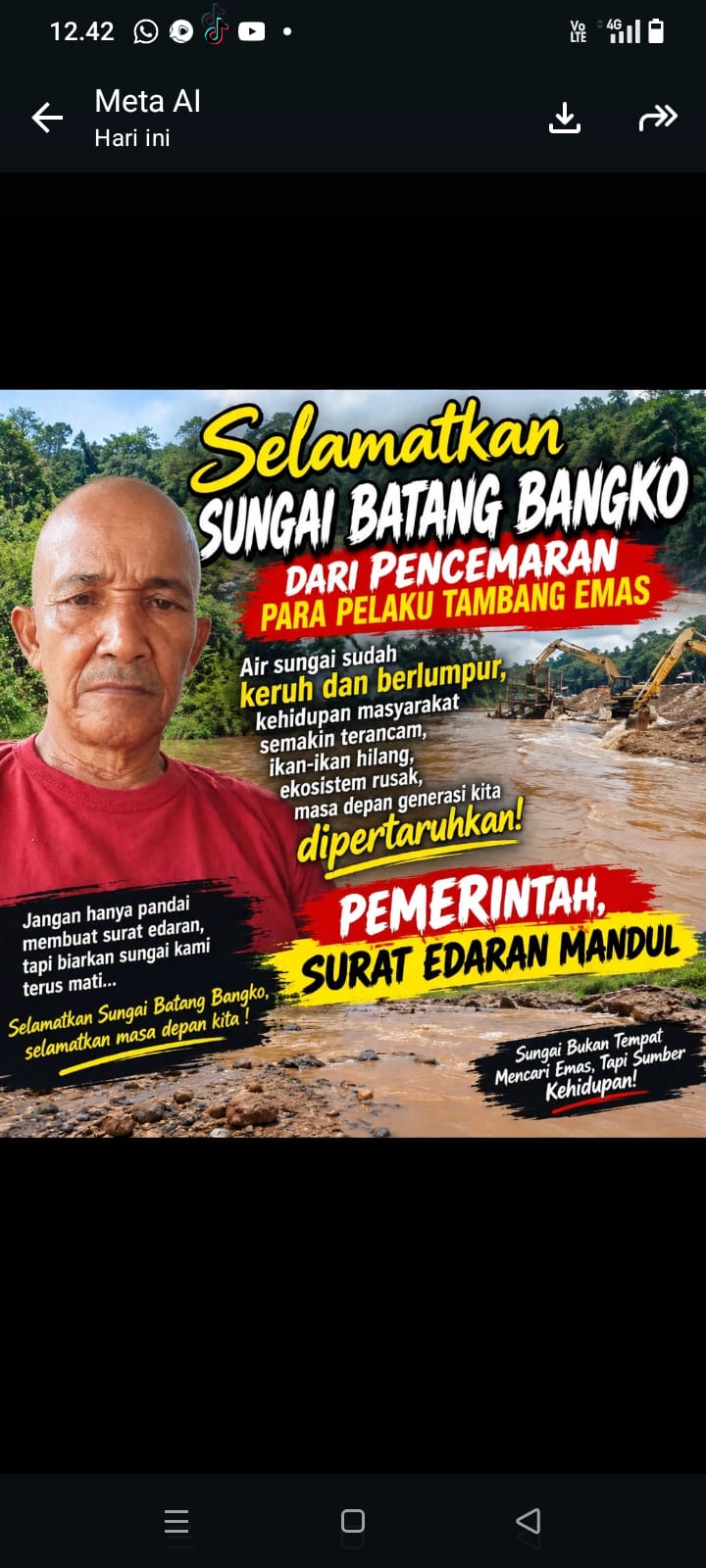 Surat Edaran Bupati Dinilai Mandul, Puluhan Excavator Diduga Kembali Kepung Eks Tambang Emas M3.