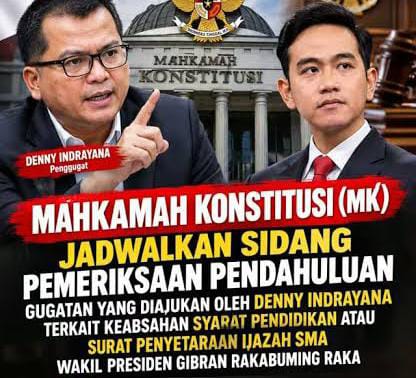Wakil Presiden Republik Indonesia GIBRAN Raka Buming Raka Digugat Ke MK, Aliansi  Gibran (GIGIH BERDAULAT NUSANTARA) Siap Turun Kejalan