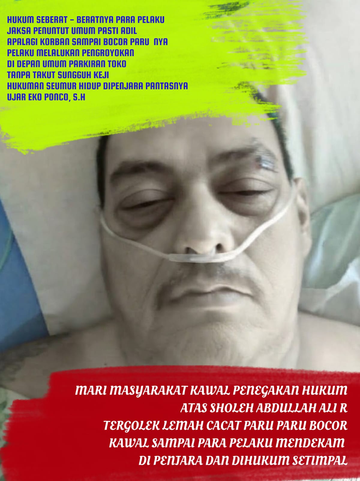 lFERADI WPI Minta Kasus Dugaan Pengeroyokan M. Sholeh Dikawal hingga Proses Persidangan.