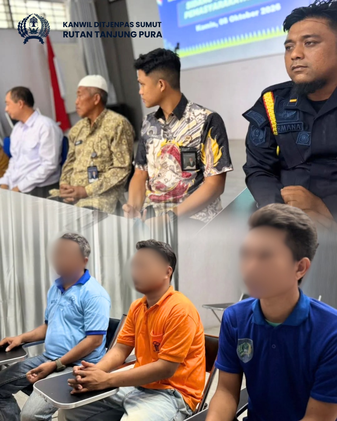 Rutan Tanjung Pura Gelar Tausiah Bersama Penyuluh Agama Kemenag Langkat, Perkuat Pembinaan Kerohanian Warga Binaan.