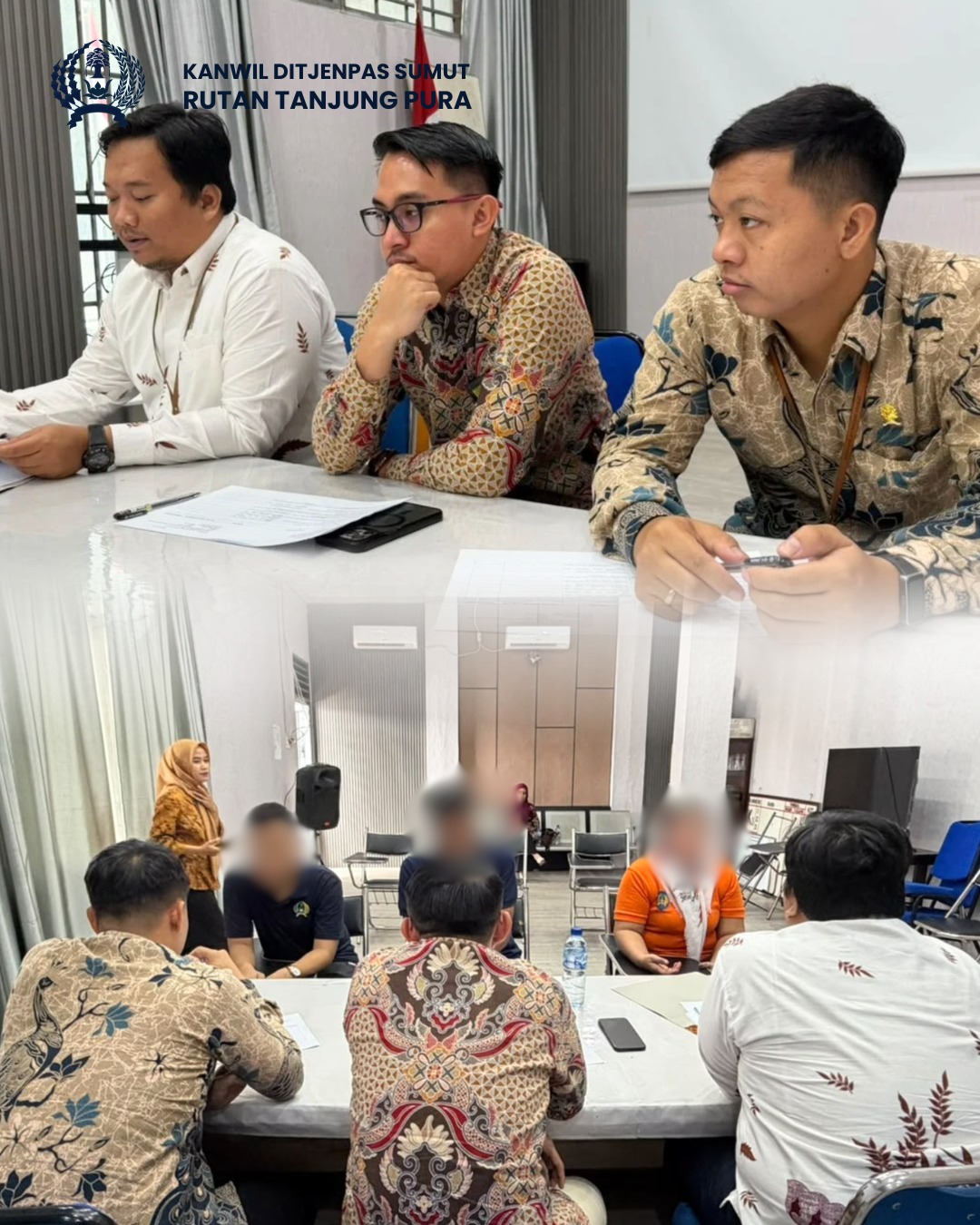 Kunjungan Hakim Pengawas dan Pengamat dari Pengadilan Negeri Stabat ke rutan Tanjung Pura dalam Rangka Pengawasan dan Pengamatan Pelaksanaan Putusan Pengadilan.
